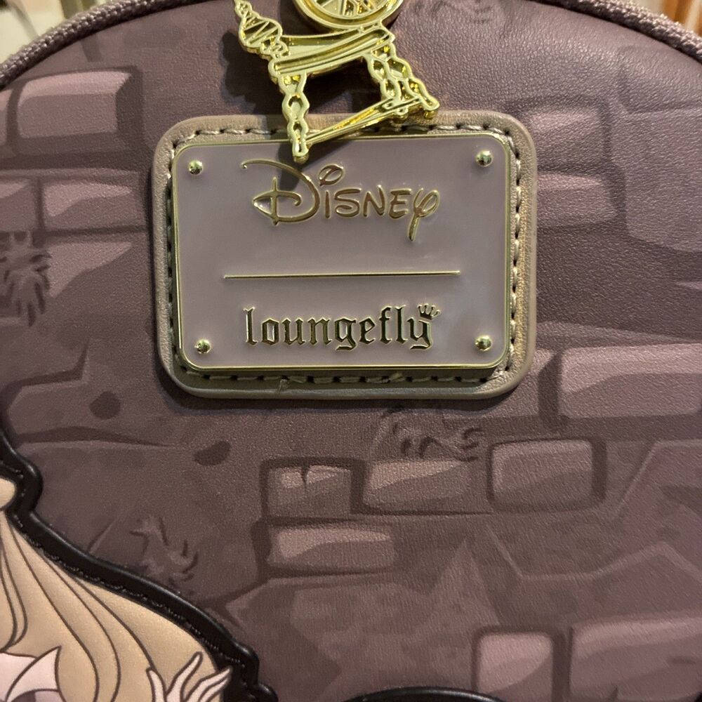 Loungefly Disney Sleeping Beauty & Maleficent Spinning Wheel Mini Backpack WT - Picture 2 of 12